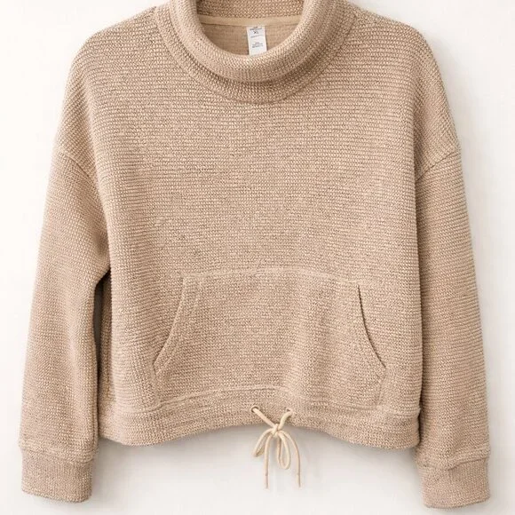 90 Degree by Reflex XL Textured Knit Cowl Neck Pullover Sweater-Weight - Picture 4 of 6